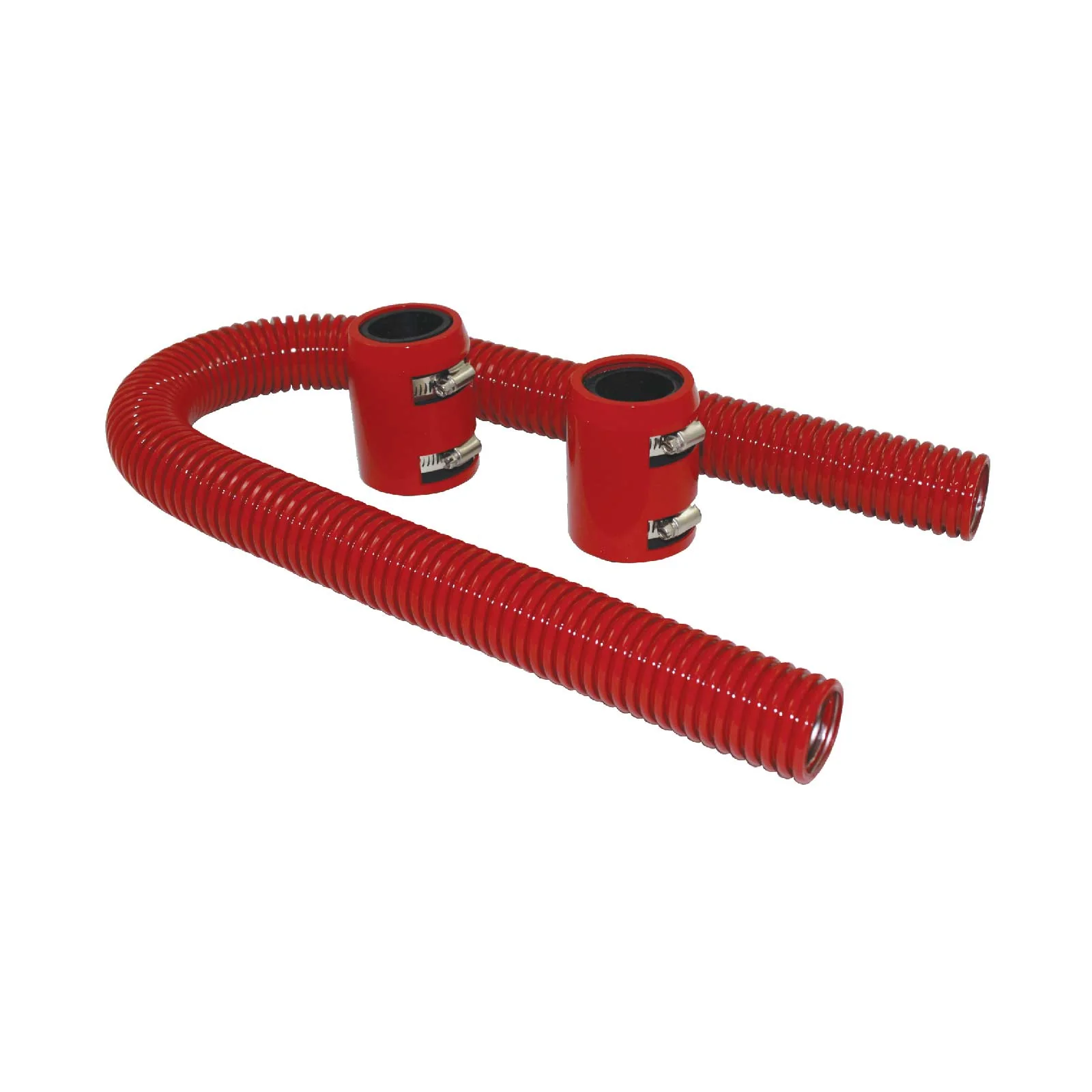 Red Stainless Steel Flexible Radiator Hose Kit - 36 Inches - Image 2