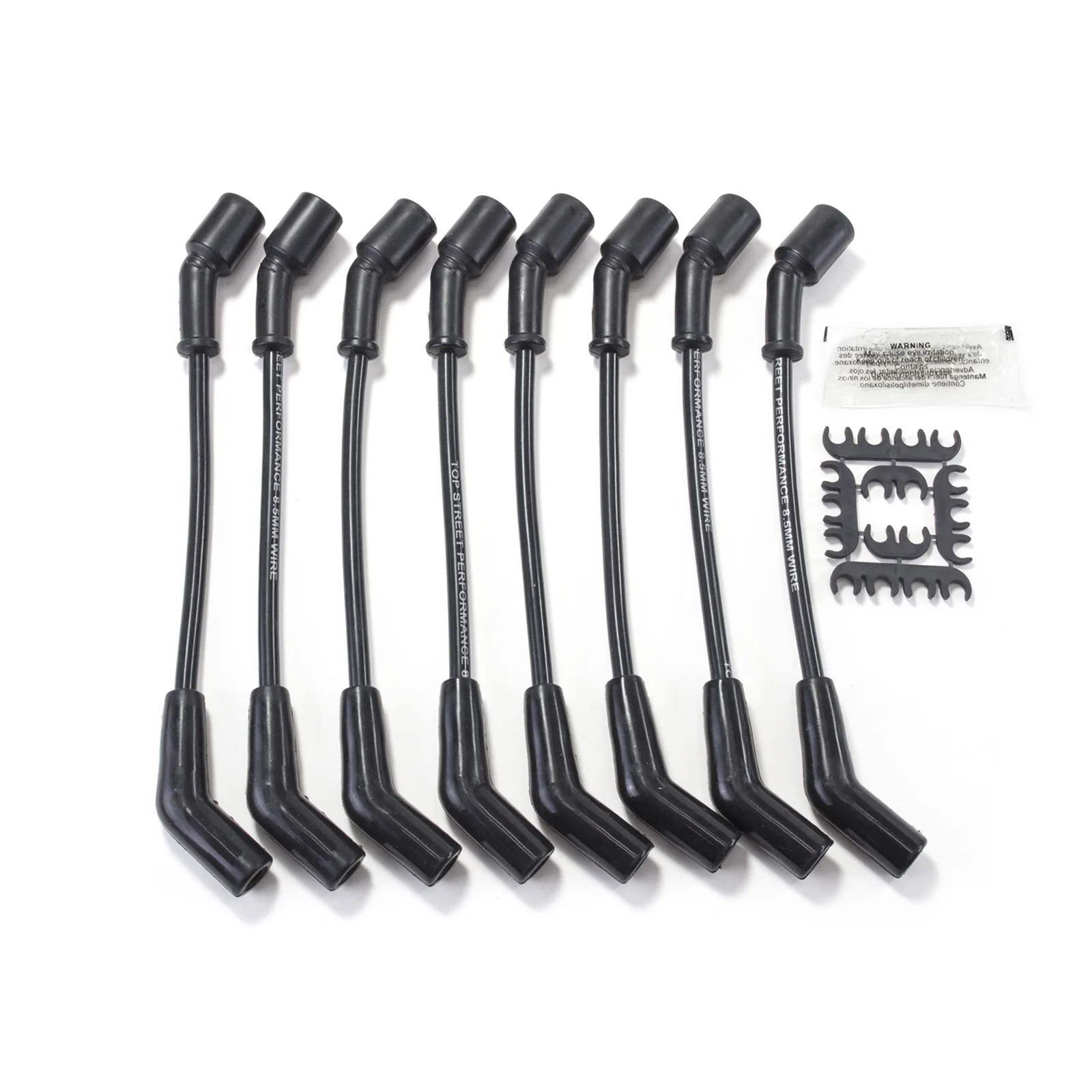 Universal GM LS 8.5mm Ignition Wires with 135° Plug Boots - Black