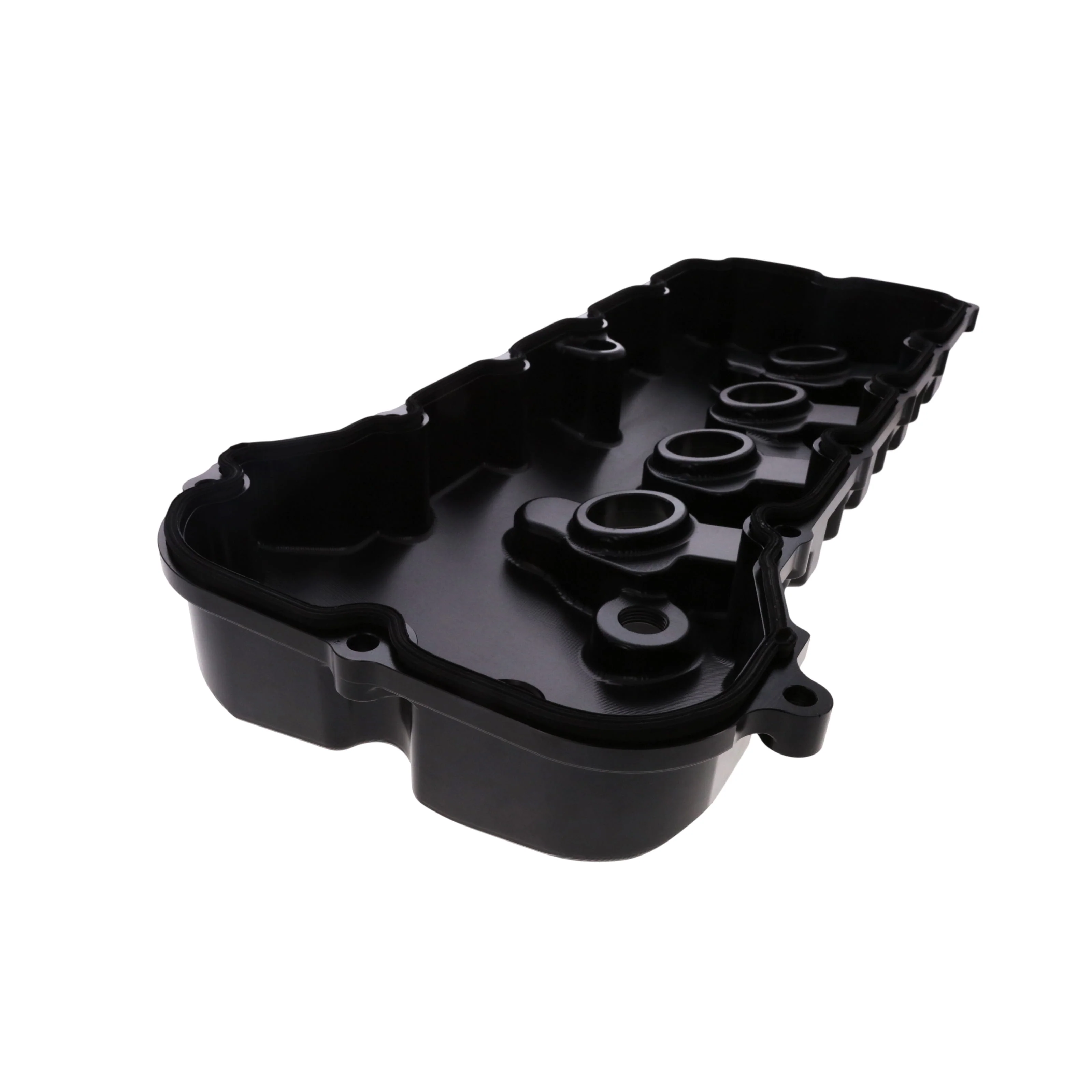 V Series Ford 5.0L Coyote Billet Aluminum Valve Covers with Coil Covers - Black - Image 4