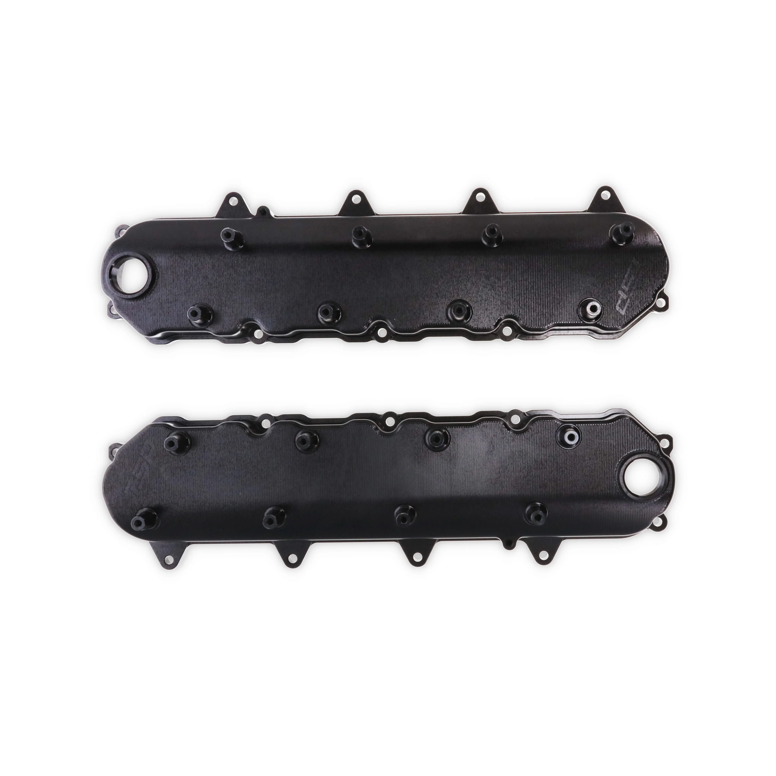 V Series GM LT Billet Aluminum Valve Covers - Black - Image 2