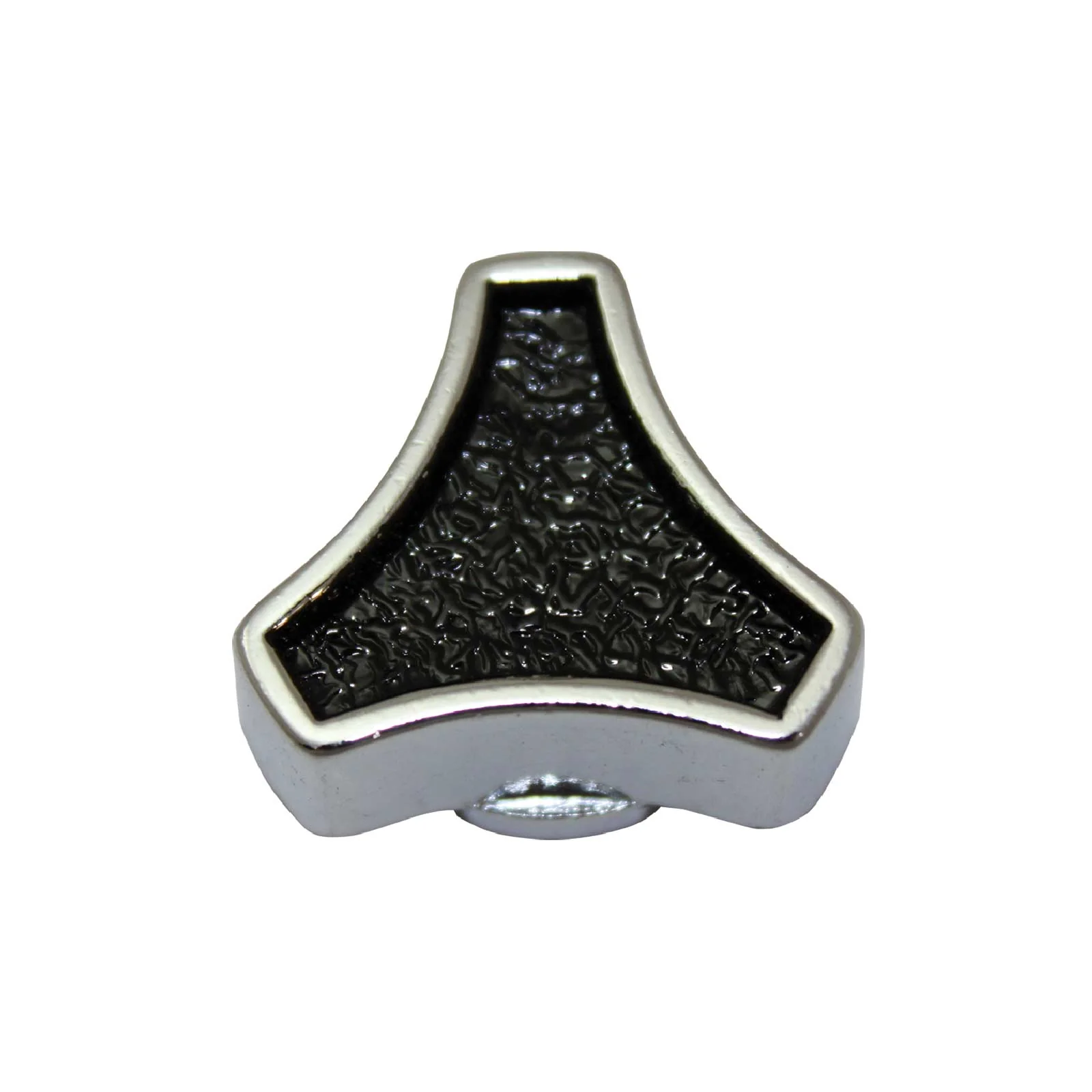 1/4"-20 Black & Chrome Small Spinner Air Cleaner Nut
